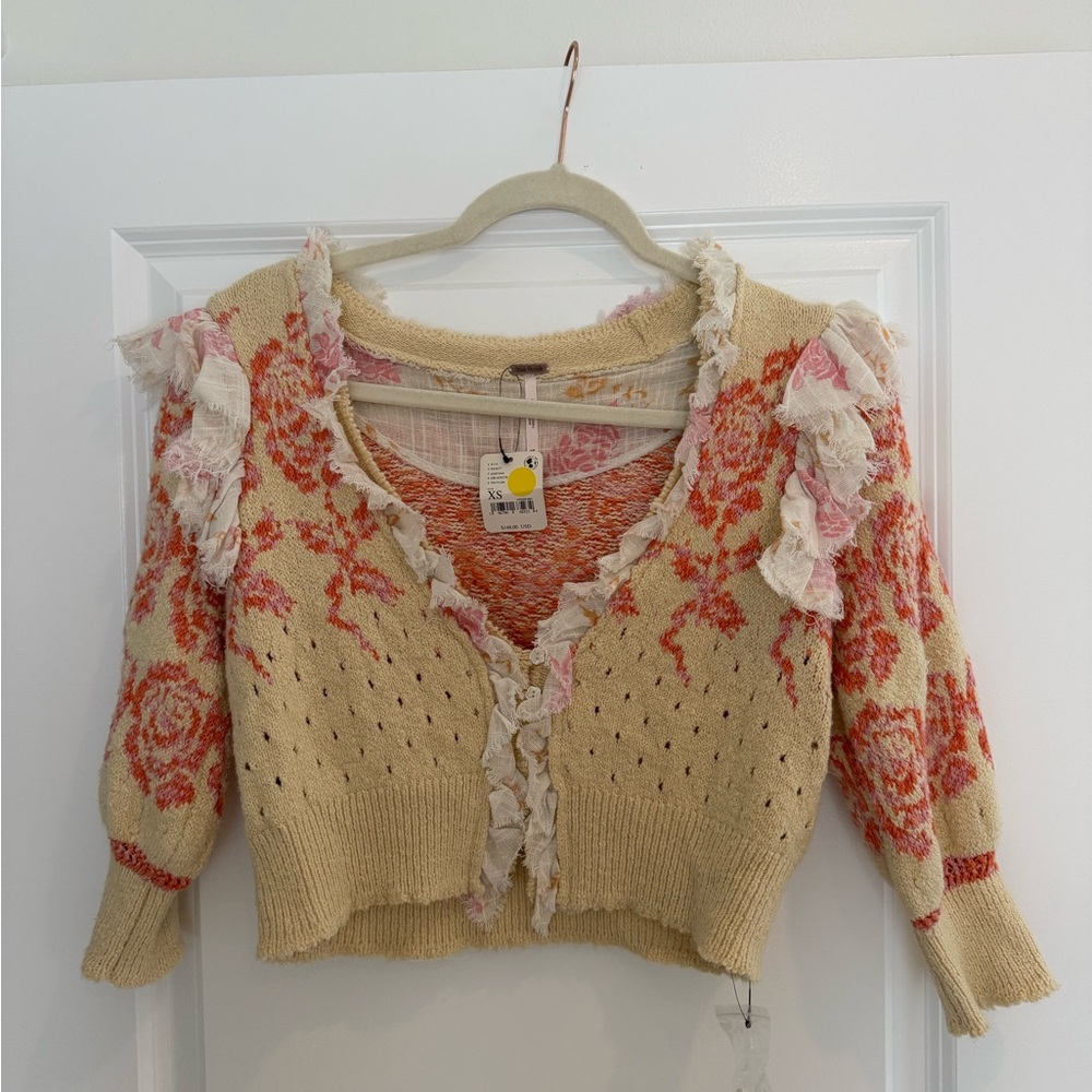 Free people cropped cardigan